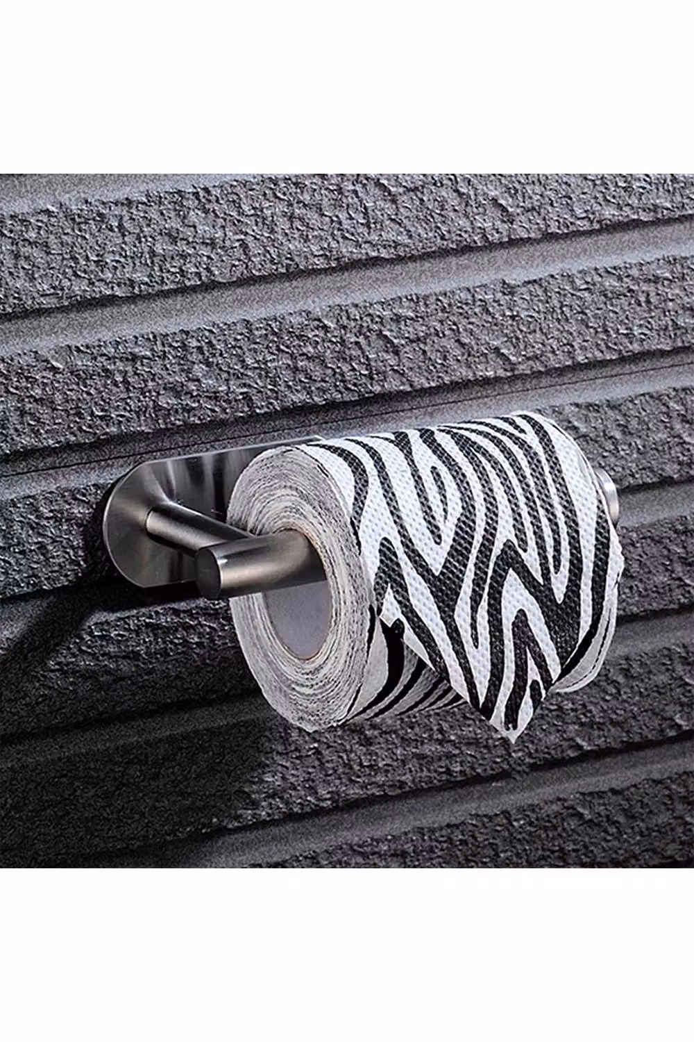 Living and Home Modern Wall Mounted Stainless Steel Toilet Paper Roll Holder in Silver – 2
