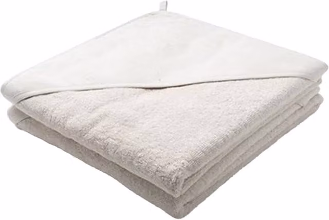 ARTG Print-Me Personalised Embroidered Hooded Cotton Terry Towel in Cream