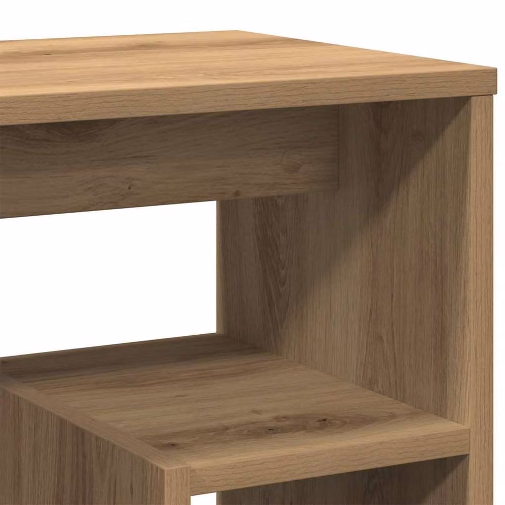 Berkfield Home Artisan Oak Bedside Cabinet in Brown, W/D/H: 40 x 30 x 40 cm – 5