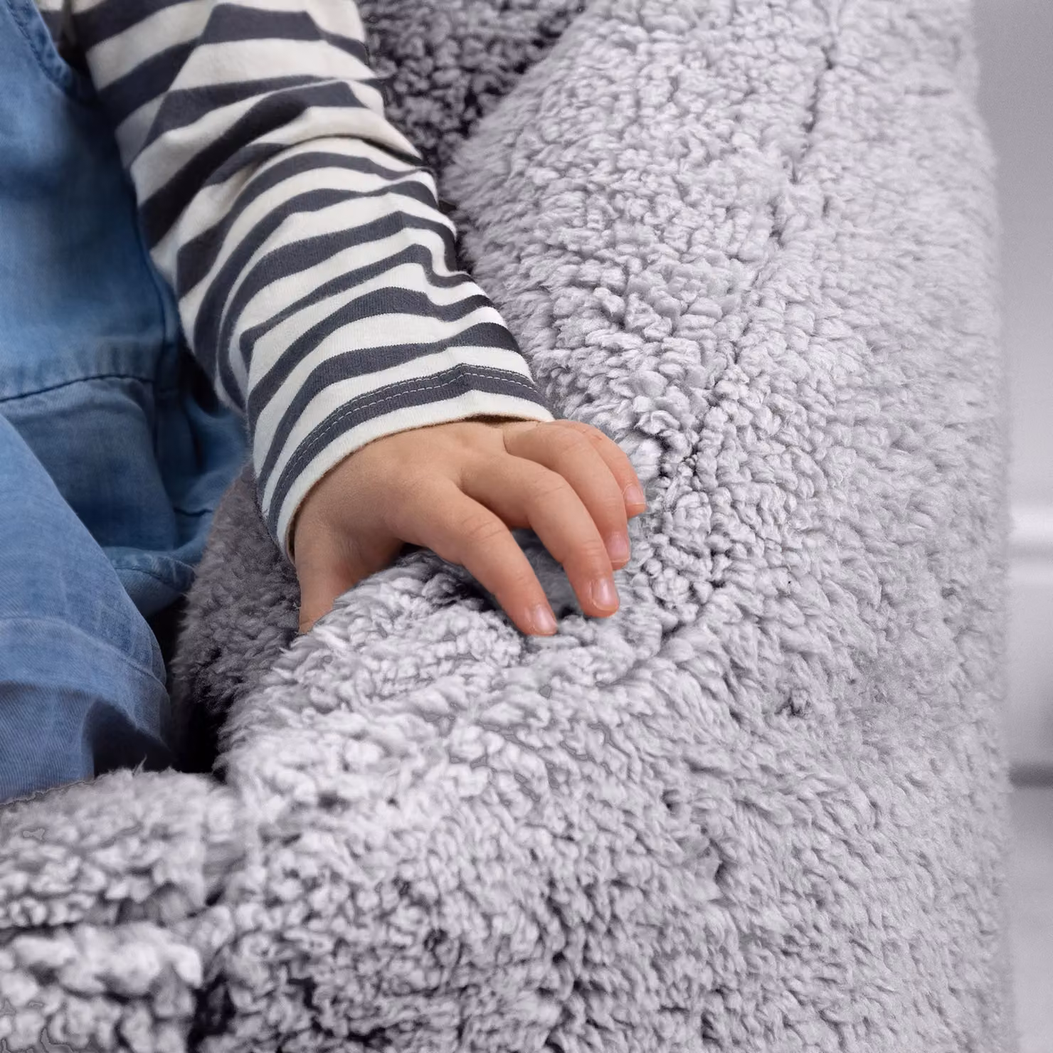 icon Natalia Fleece Kids Bean Bag Set of 2, Grey – 4