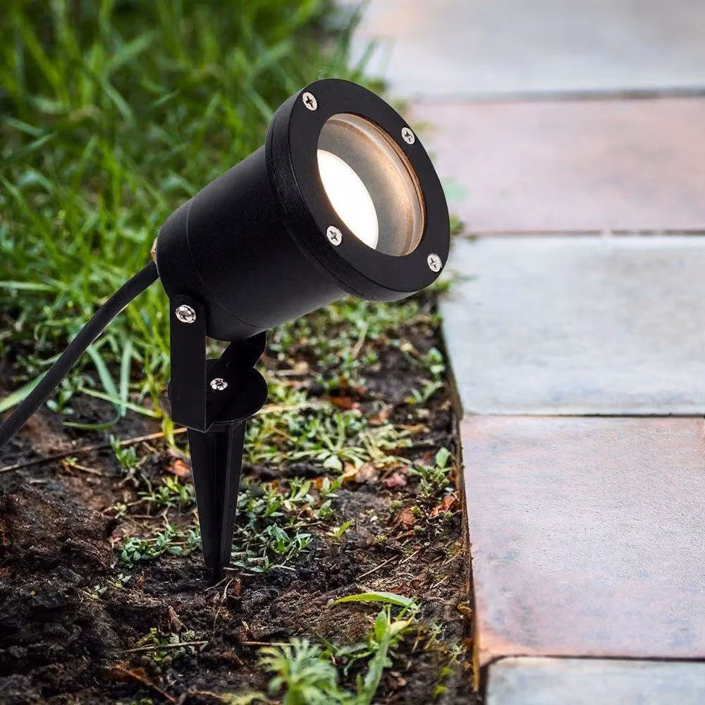 MiniSun Modern 3-in-1 Outdoor Ground, Wall and Spike Light in Black Finish, IP65 Rated, Mains Wired – 4