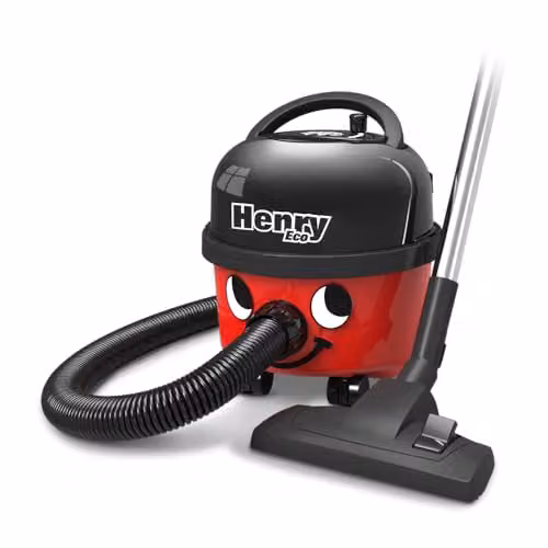 Numatic Henry Eco HVR160E Bagged Cylinder Vacuum Cleaner, Red, 6 Litre, 420W – 1
