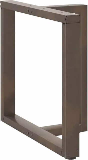 Berkfield Home Modern T-Shaped Dining Table Legs, 2 Pieces, Bronze, W/D/H: 70 x 35 x 182.88 cm – 1