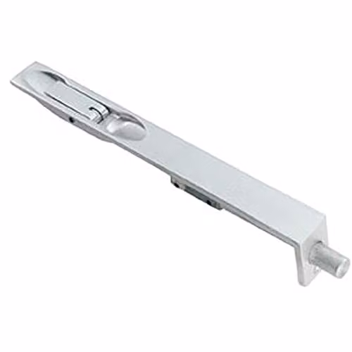 Loops 8 Inch Lever Action Concealed Flush Bolt with Square Forend in Satin Stainless Steel, 204 x 20.3 x 40 mm
