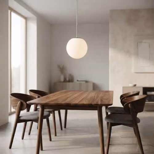 Nordlux Cafe 25 Single Dome Pendant Light with White Opal Glass – 2