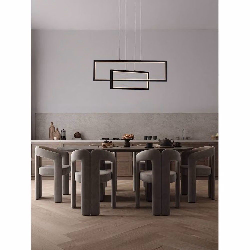 Netlighting Alis Pendant Light in Sandy Black, Dimmable LED, 47W, 1180lm, 3200K Warm White – 2