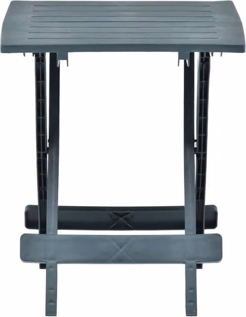 Berkfield Home Folding Green Plastic Garden Table, W/D/H: 45 x 43 x 50 cm
