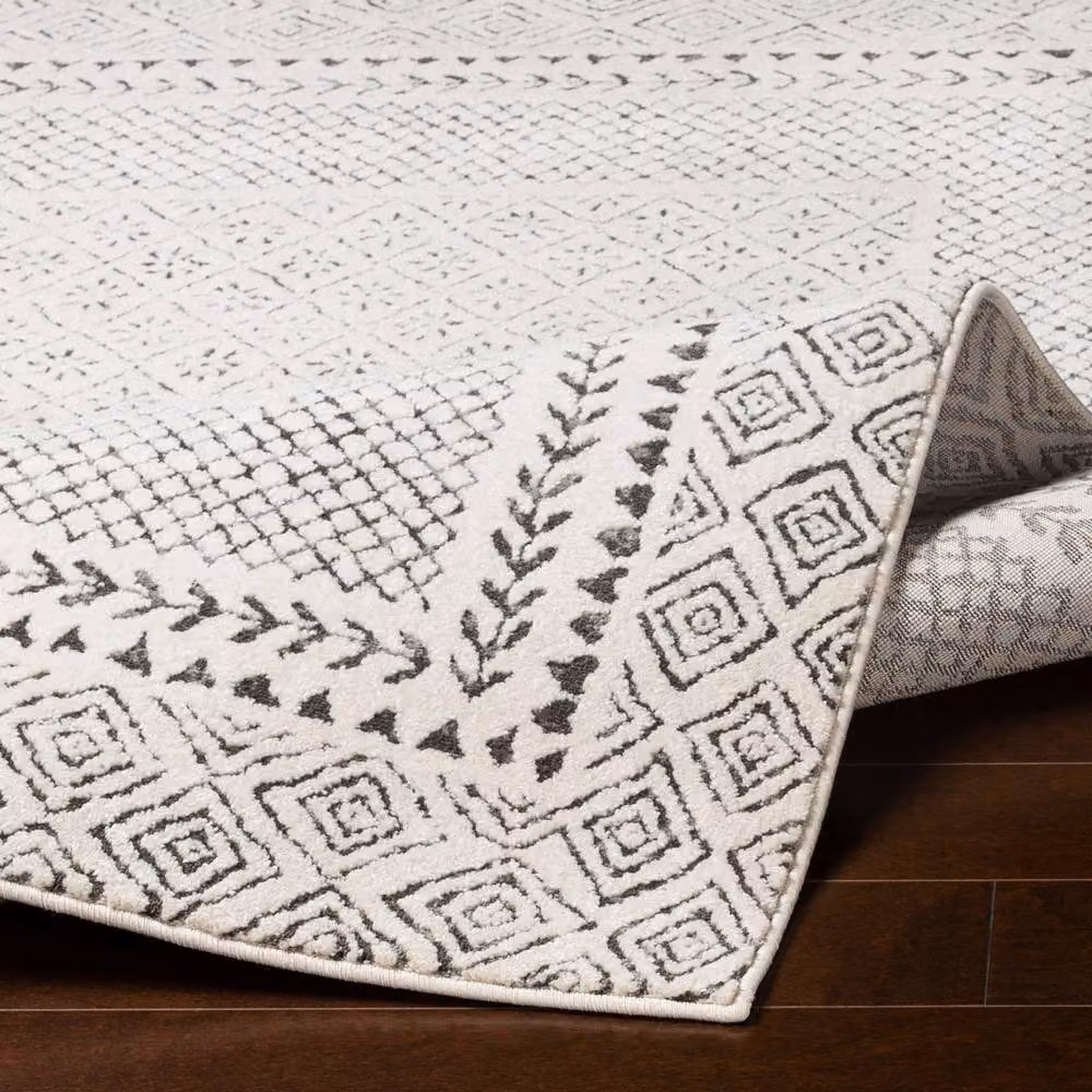 Livabliss Freud Modern High Pile Rectangular Rug in Grey, Ivory, Black and Brown, W/D/H: 120 x 170 cm – 3