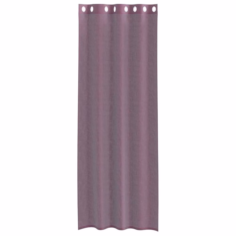 Berkfield Home Purple Voile Eyelet Curtains, 2 Pack, W: 140 cm, H: 300 cm – 3
