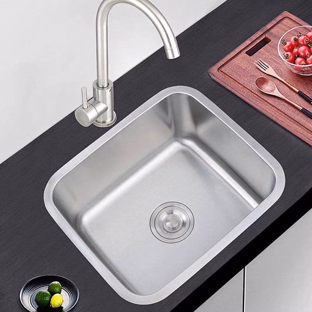 EONLION Stainless Steel Single Kitchen Washing Sink in Silver, W: 1000 mm x D: 2000 mm – 2