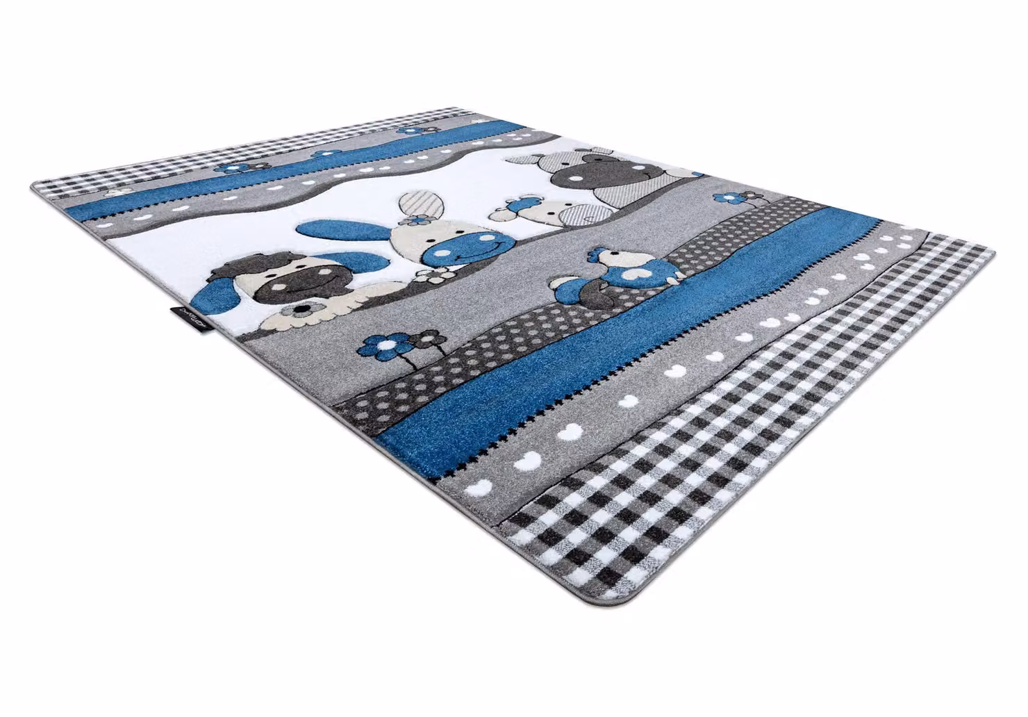 RugsX Petit Blue Kids Motif Rectangular Rug, W: 140 cm, D: 190 cm – 3