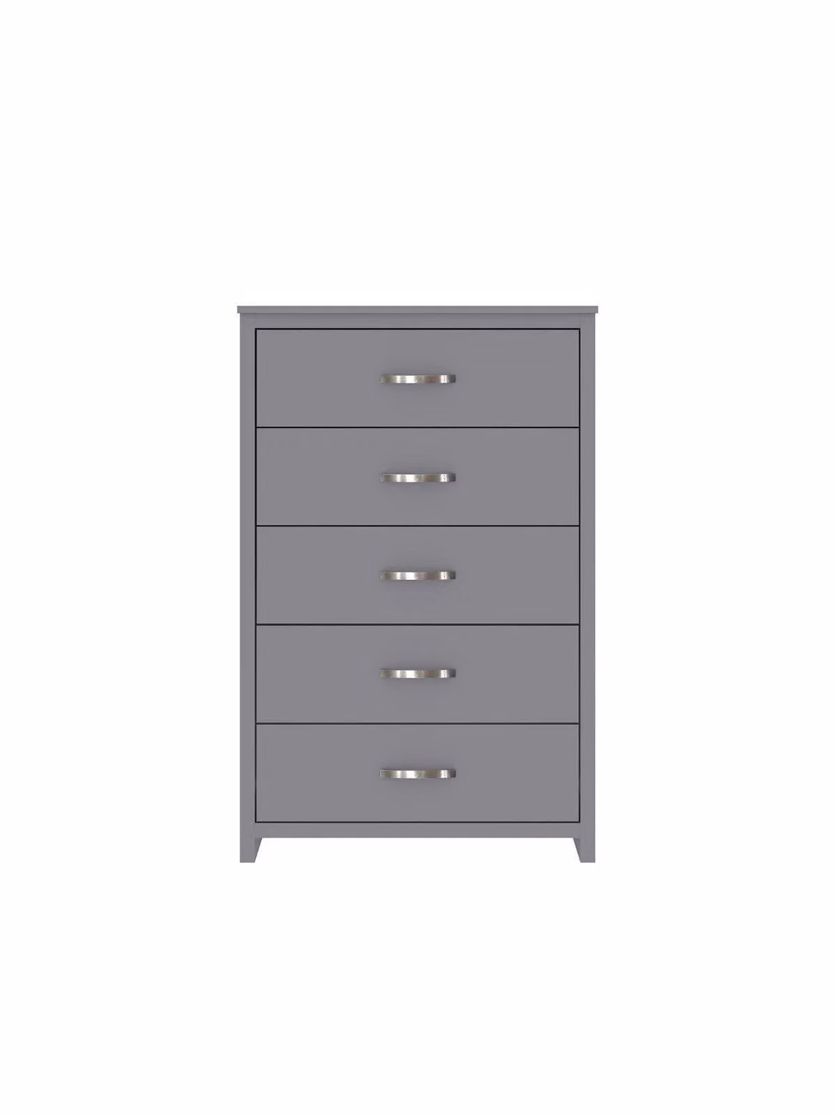 Ely 5 Drawer Chest in Grey by Cheap Furniture Warehouse