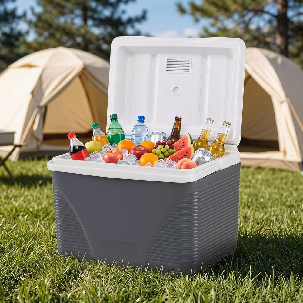 Costway 21 L Insulated Portable Hard Shell Ice Chest Cooler in Black – 5