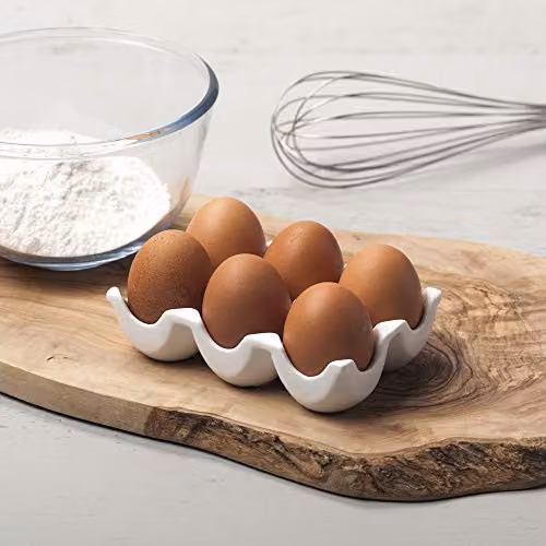 Wm Bartleet & Sons Traditional Porcelain 6 Egg Storage Tray in White – 4