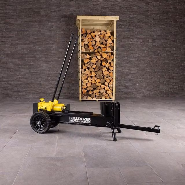 Charles Bentley Bulldozer Pro 12 Ton Hydraulic Log Splitter in Black