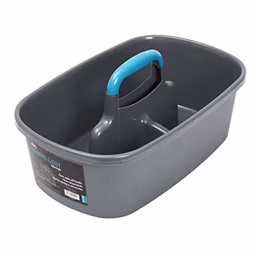 JVL Car and Bike Care Cleaning Range Storage Caddy with Handle, Grey, W: 40 cm, D: 19 cm, H: 26 cm – 1