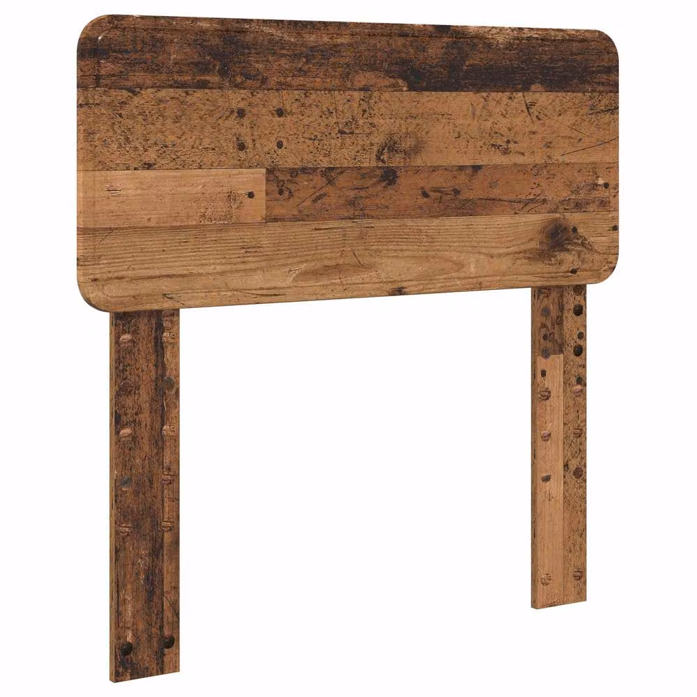 Berkfield Home Bed Frame with Headboard in Old Wood Brown, Solid Pine and MDF, W/D/H: 90 x 190 cm – 3