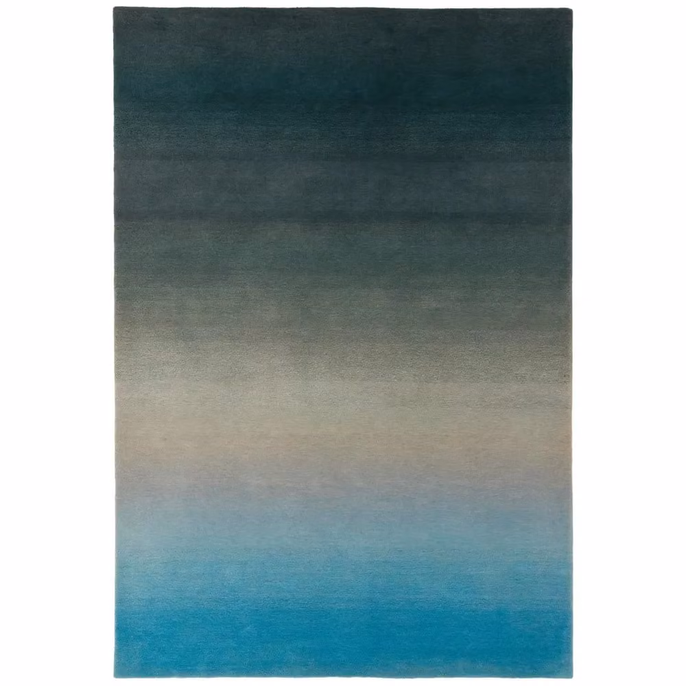 The Rug Shop UK Blue Handmade Modern Plain Wool Rug, W: 70 cm, L: 240 cm – 4