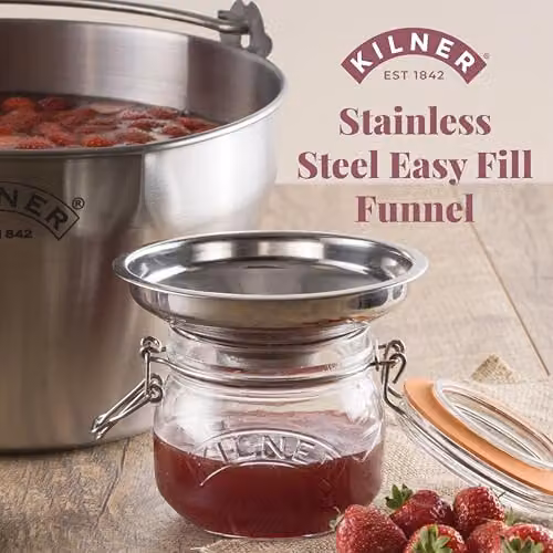 Kilner Stainless Steel Easy Fill Funnel in Silver – 2