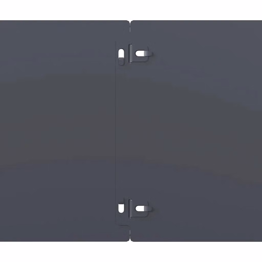 Berkfield Home Lawn Edgings, 10 Pieces, Anthracite and Silver, Cold-rolled Steel, 20 x 103 cm – 3
