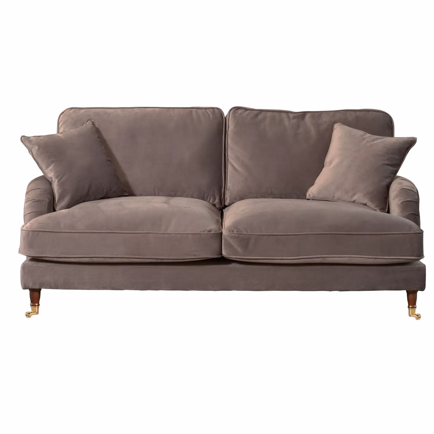 Artemis Home Mackenzie 3 Seat Velvet Sofa in Beige, Brown or Grey – 2