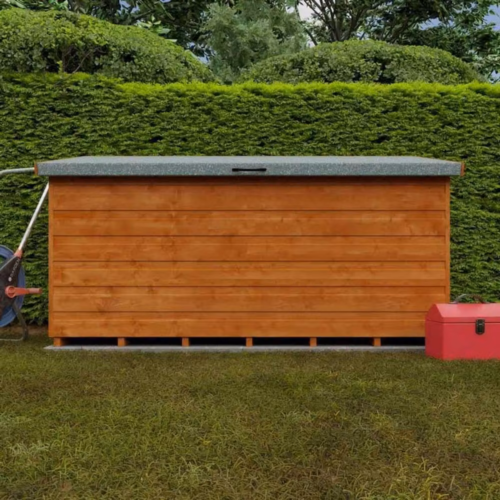 Buttercup Farm 6x2.3 Tool Chest 12mm Shed in Orange and Grey, W: 67.5 cm, D: 175 cm, H: 97.5 cm – 3