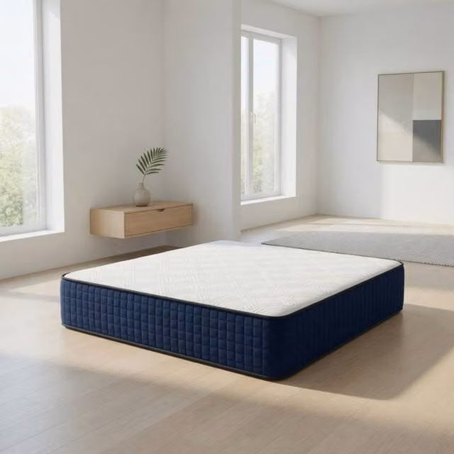 KDMD Windermere Royal Hybrid Double Mattress in White, W/D/H: 140 x 200 x 30 cm – 1