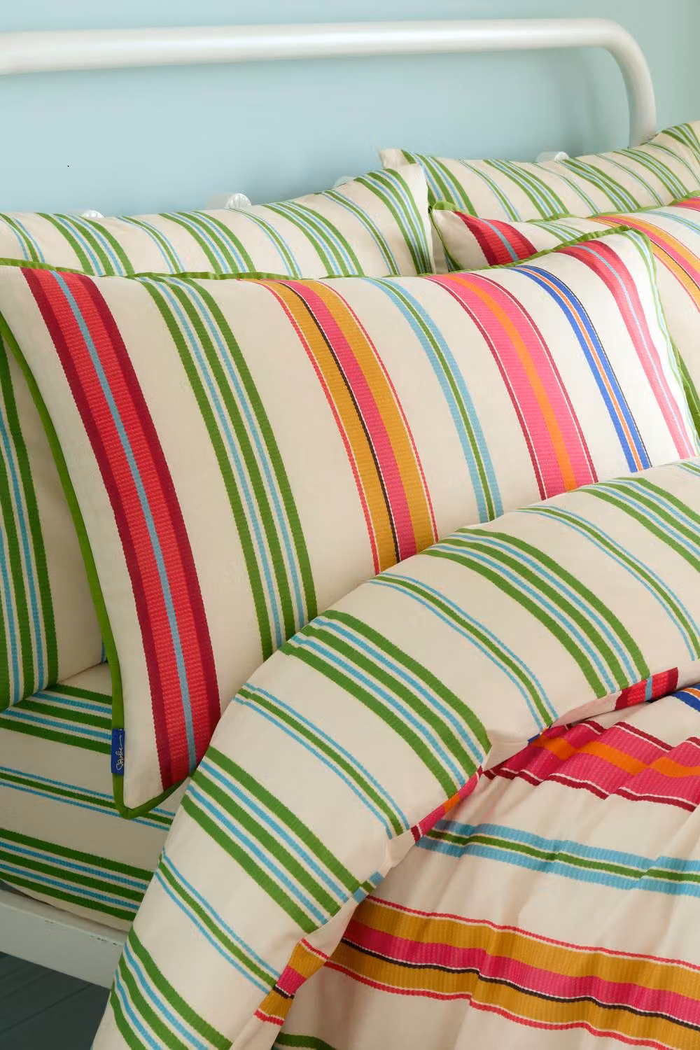 Sophie Robinson Sophie Stripe Reversible 100% Cotton Duvet Cover Set, Multicolour, W: 180 cm, H: 200 cm – 2