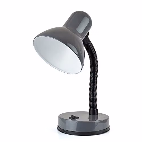 Lloydtron Classic Flexi Tabletop Desk Lamp in Anthracite Grey, Height: 34 cm