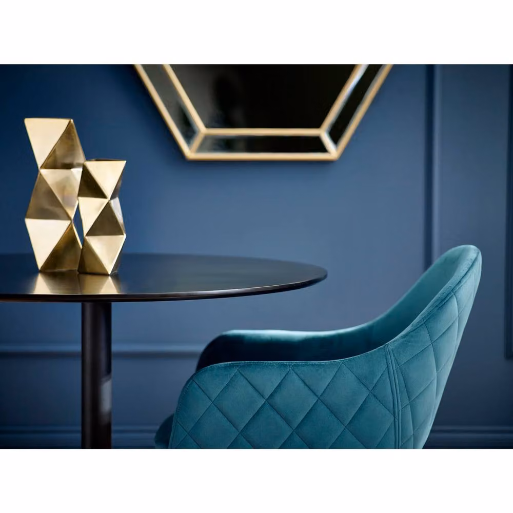 Cheshire Valencia Premium Teal Velvet Dining Chairs - Set of 2 – 4
