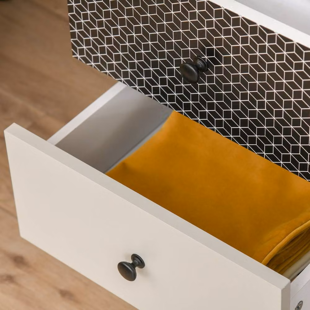Wyld Haus Rerora Scandi Monochrome 5 Drawer Chest in Black and Grey – 7