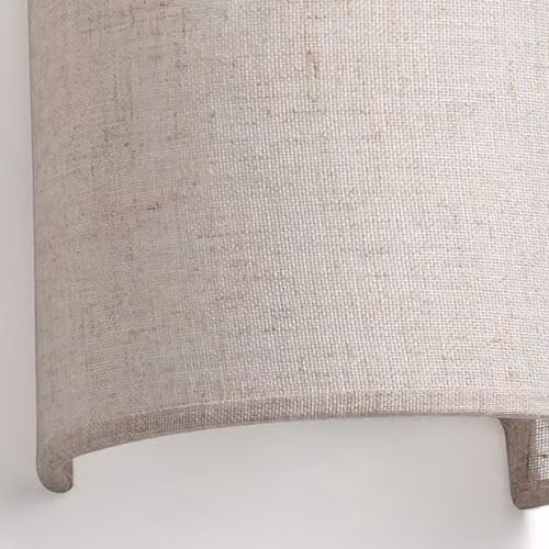 Netlighting Otton Round Linen Up Down Wall Lamp in White or Beige – 2