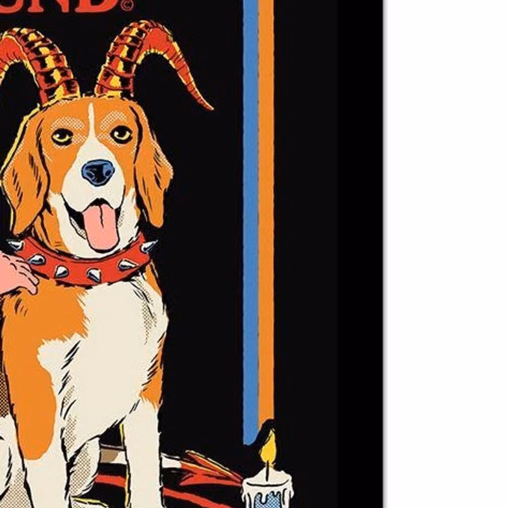 Steven Rhodes Hell Hound Framed Poster in Black and Multicolour – 2