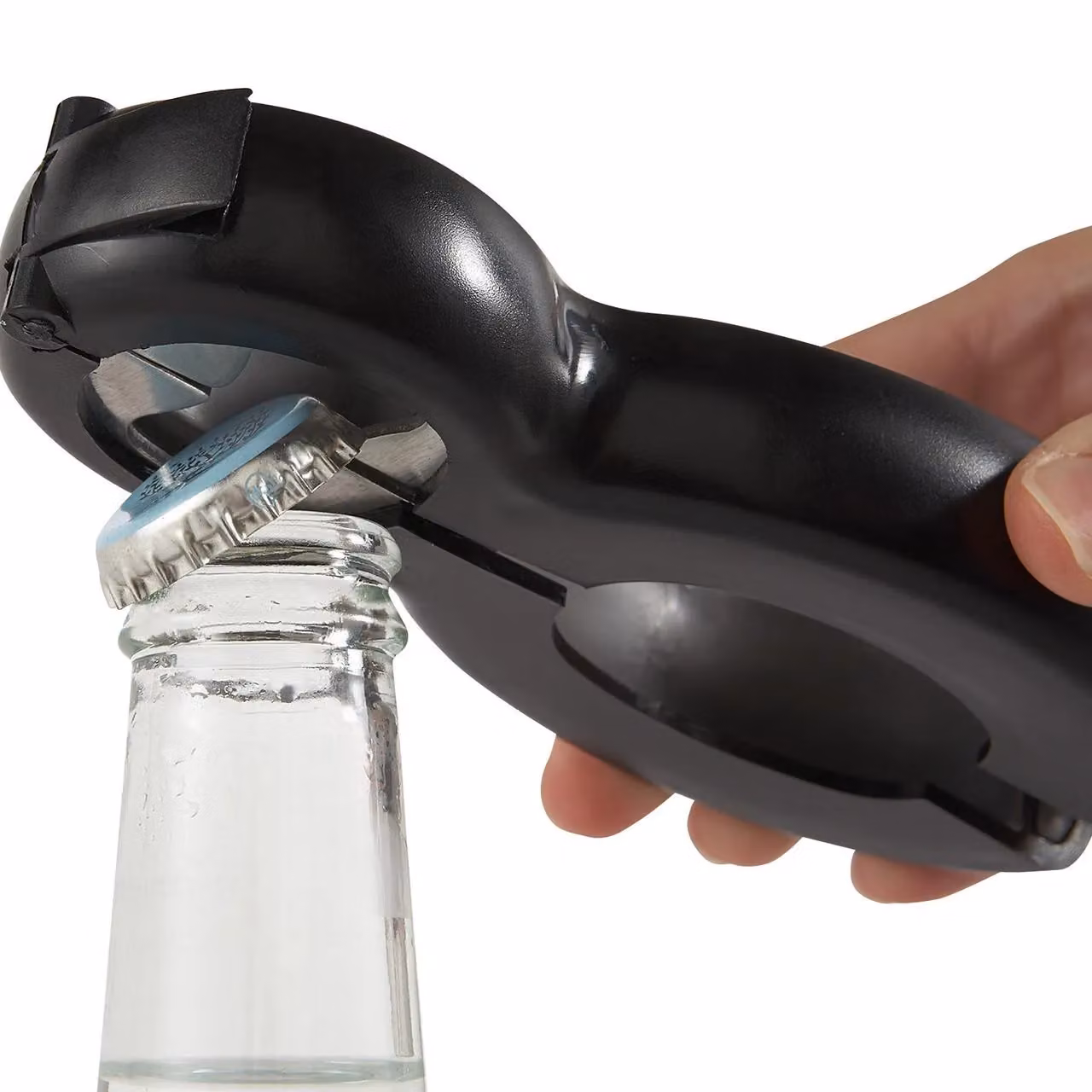 mysmartbuy 6 in 1 Multi Opener in Black, H: 2 cm x W: 14.5 cm x D: 6.2 cm – 6