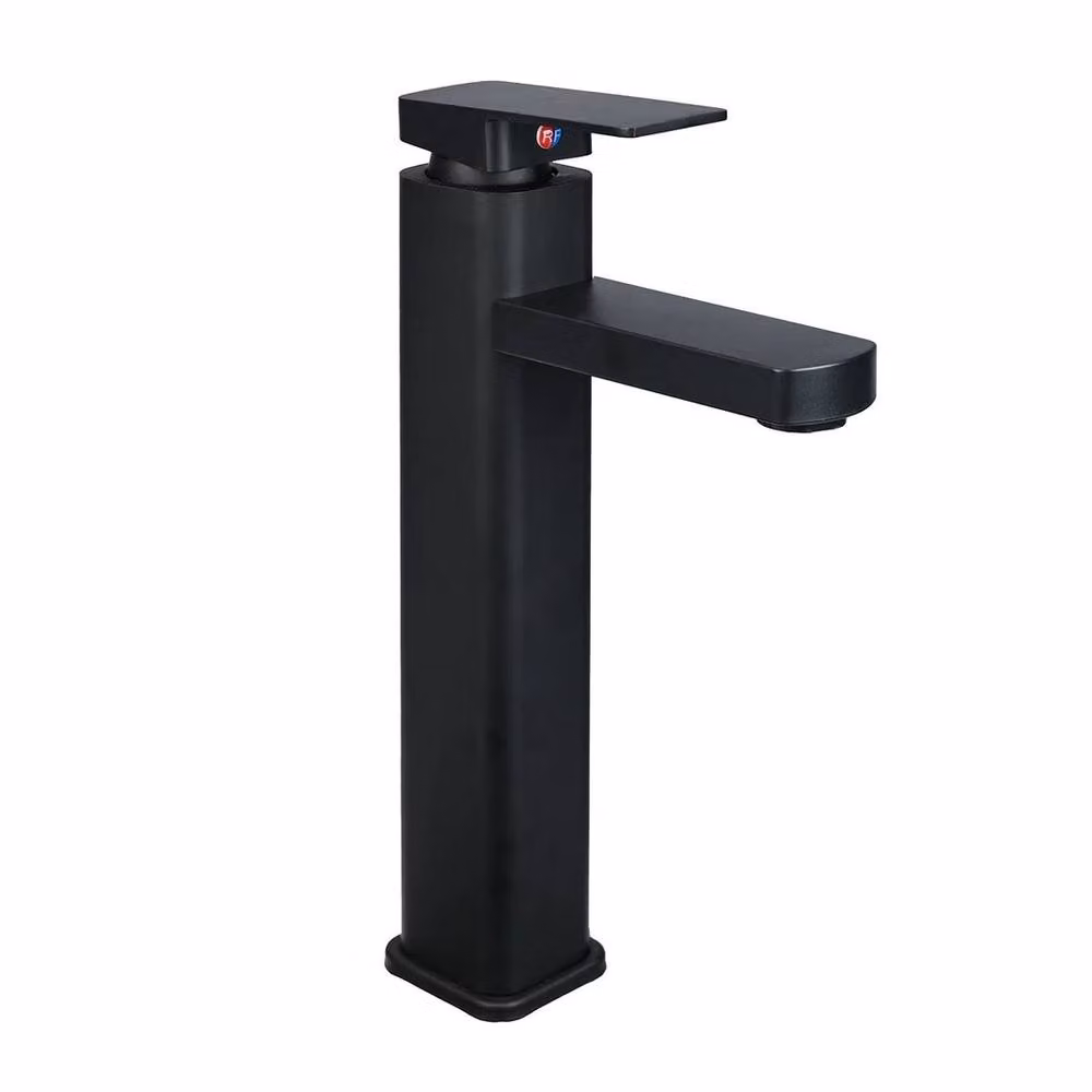 SPETLEK Modern Tall Countertop Basin Mixer Tap in Matt Black – 2