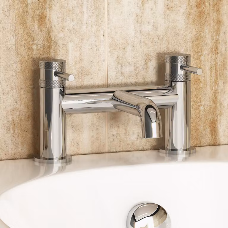 Royal Bathrooms Core Single Lever Deck Mounted Bath Filler Tap in Chrome Silver