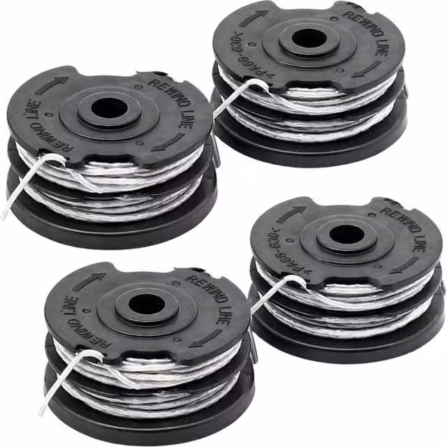 SPETLEK Pool Line Strimmer Replacement 4 Pack in Grey and Black, 100g