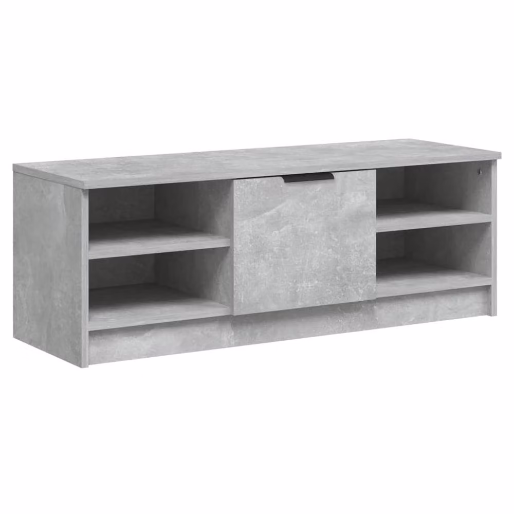 Berkfield Home TV Cabinet in Concrete Grey, W/D/H: 102 x 35.5 x 36.5 cm – 2