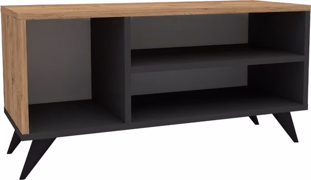 Destina Home Dalila Shoe Storage Shelf in Atlantic Pine and Anthracite