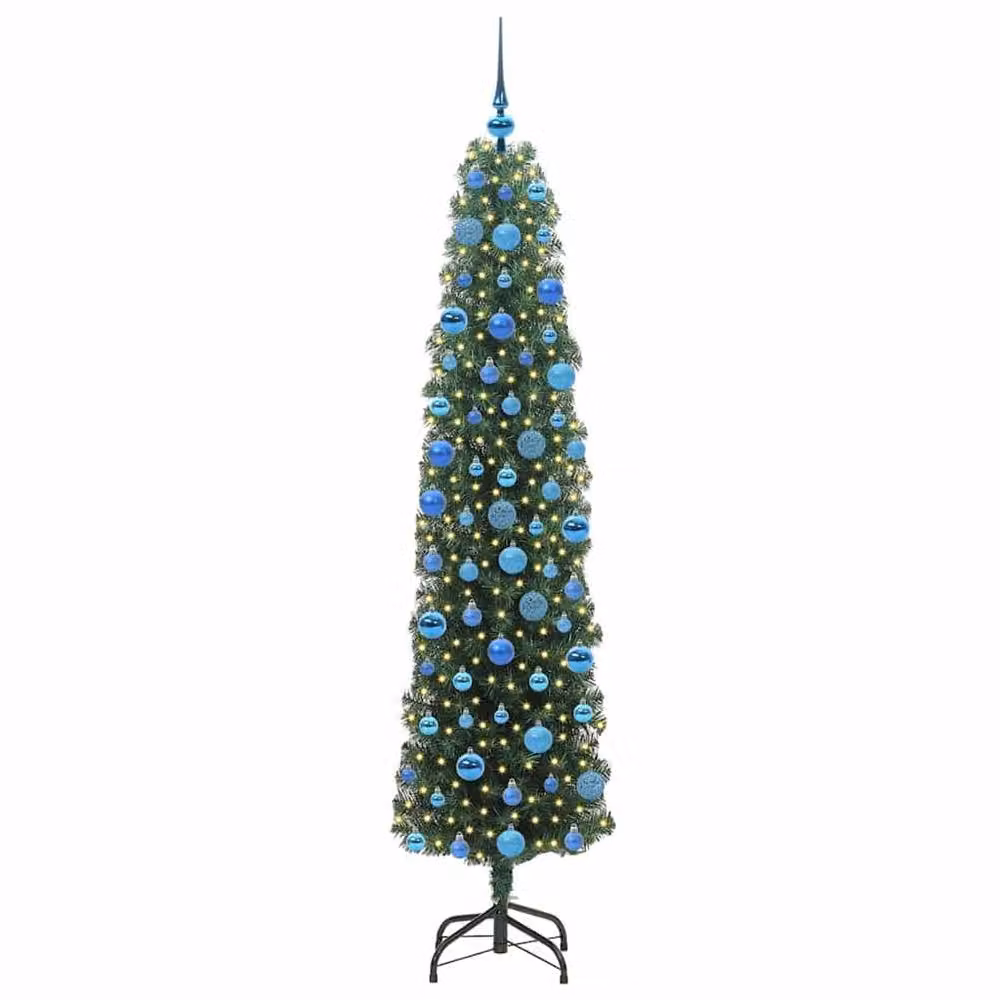 Berkfield Home Artificial Green Christmas Tree with 300 LEDs and Stand, Height: 180 cm – 3