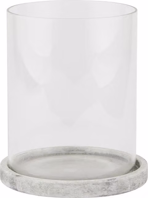 Love Lace Athena Stone Large Hurricane Lantern in White