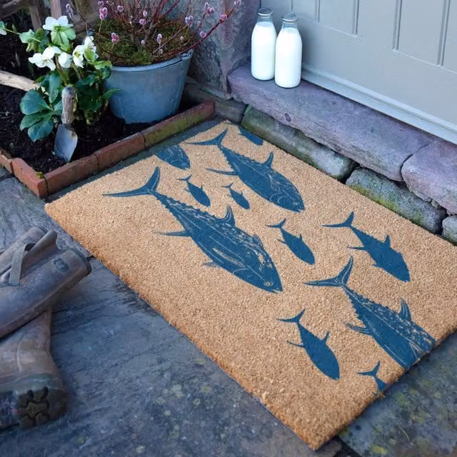 Artsy Mats Fish Doormat in Brown, W/D: 90 x 60 cm