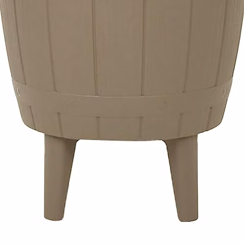 vidaXL 3-in-1 Ice Cooler Table in Brown Polypropylene, W/D/H: 82 x 48 x 48 cm – 4