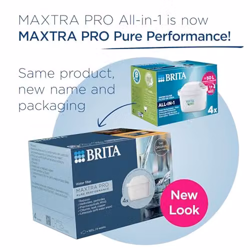 Brita MAXTRA PRO Pure Performance Water Filter Cartridge Refill, 4 Pack, White – 2