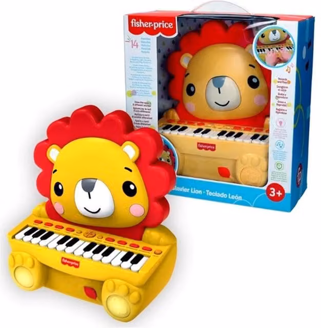 REIG Musical Lion 24 Key Keyboard in Yellow