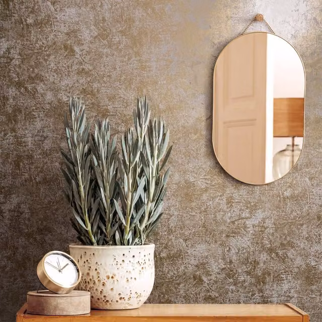 Galerie Industrial Effects Abstract Metallic Sheen Wallpaper in Gold and Grey