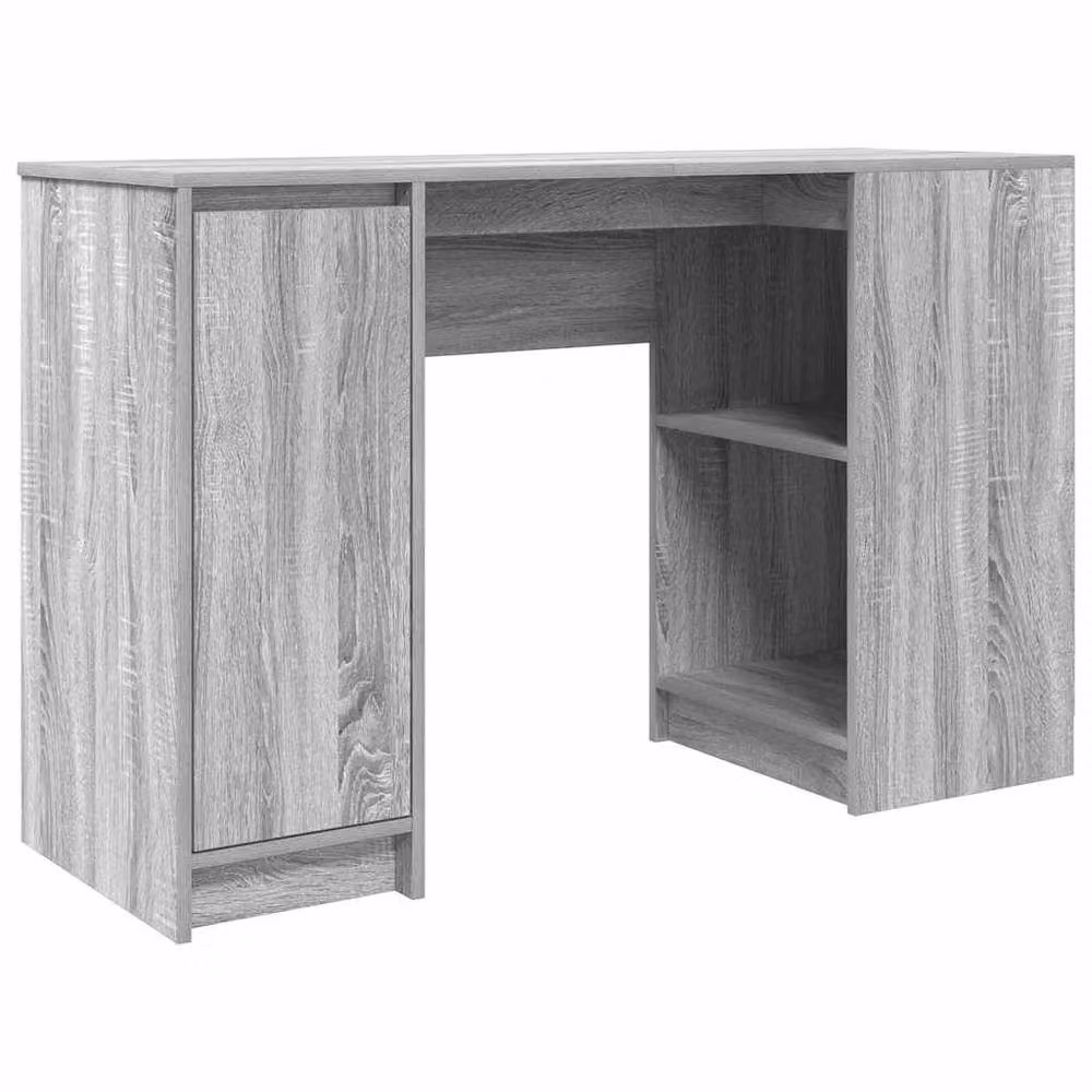 Berkfield Home Grey Sonoma Modern Writing Desk in Engineered Wood, W/D/H: 120 x 42 x 76 cm – 2