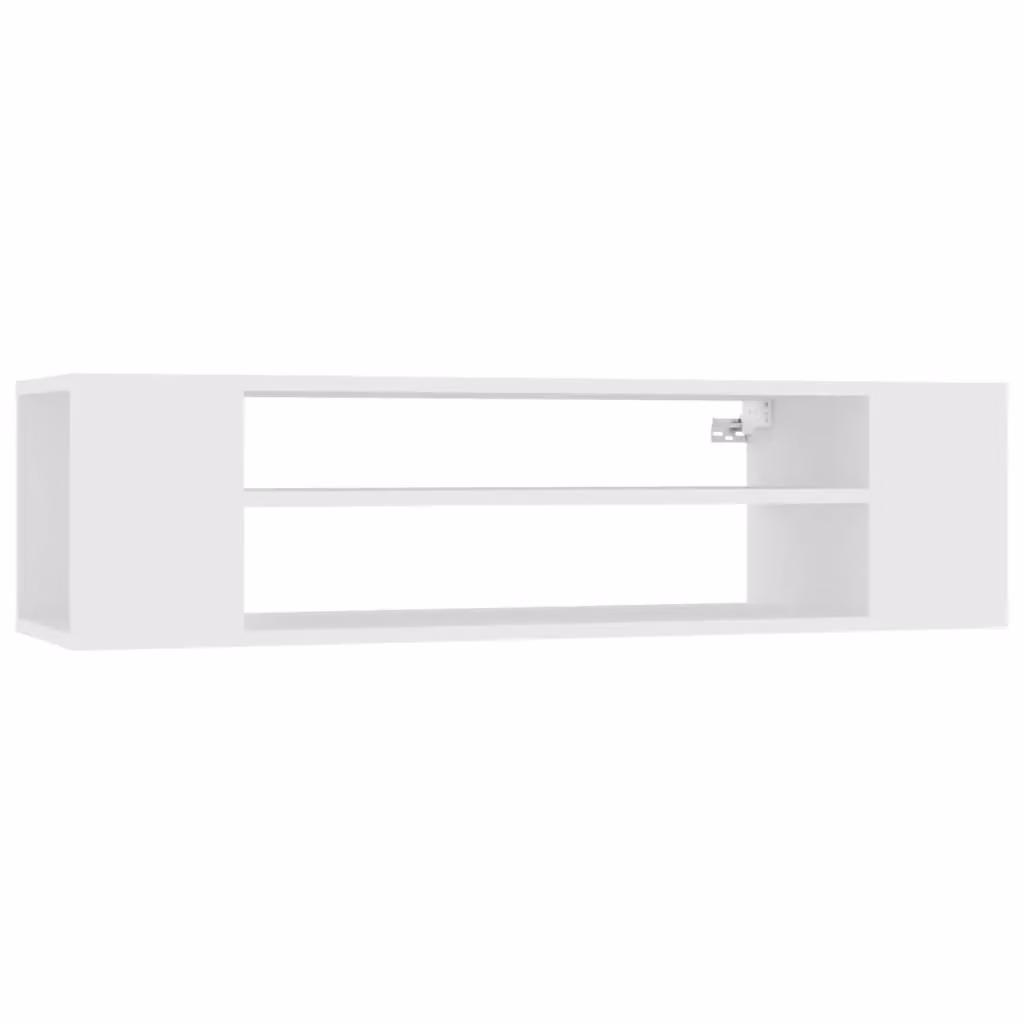 Berkfield Home Hanging TV Cabinet in White, W/D/H: 100 x 30 x 26.5 cm – 2