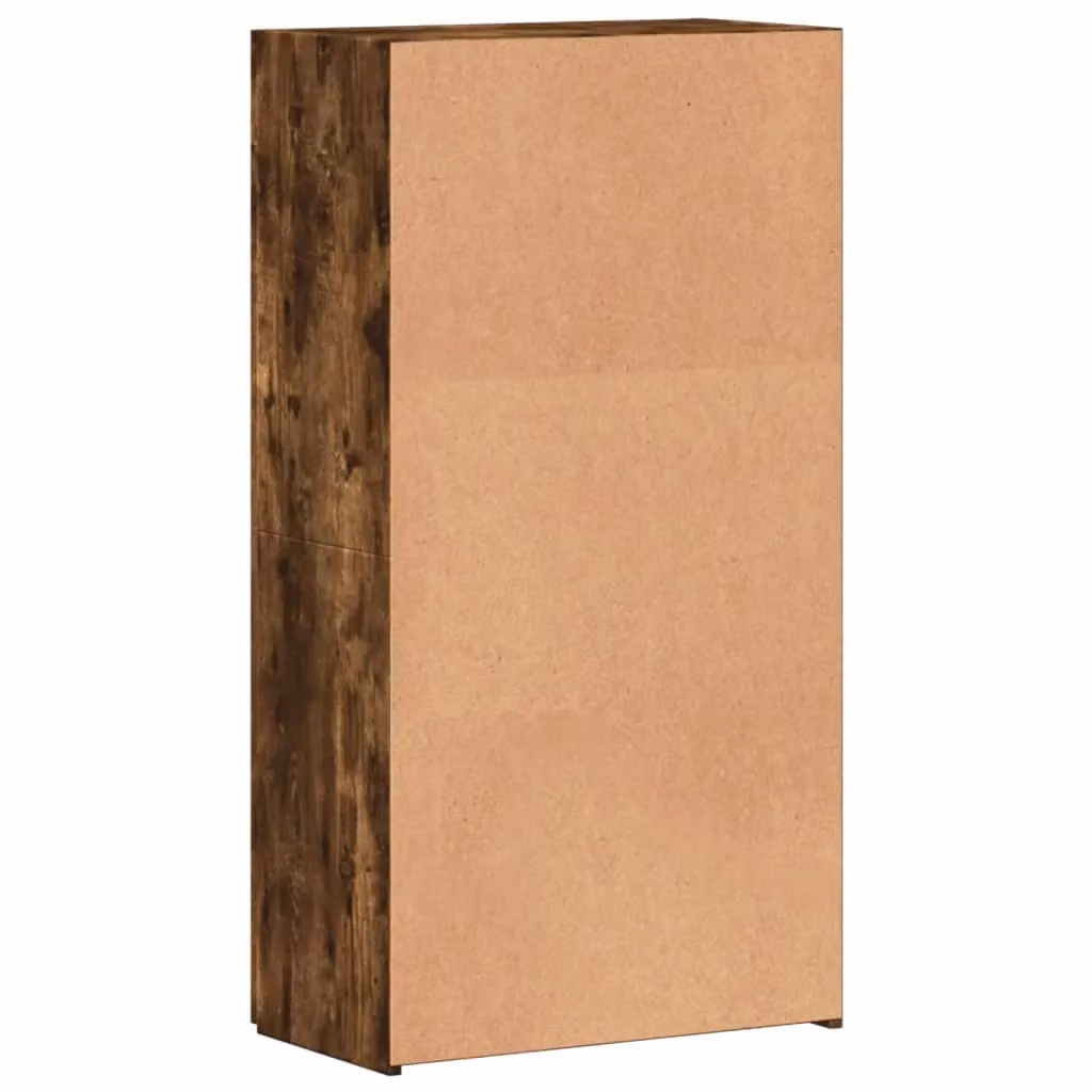 Berkfield Home Smoked Oak File Cabinet in Brown, W/D/H: 60 x 32 x 115 cm – 5