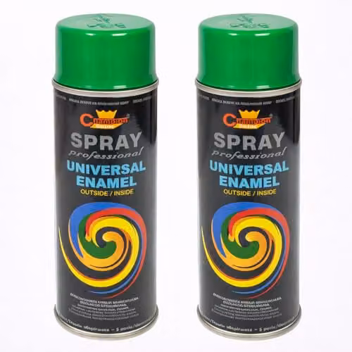 Sola Universal High Gloss Enamel Spray Paint, Green, 2 x 400 ml – 2